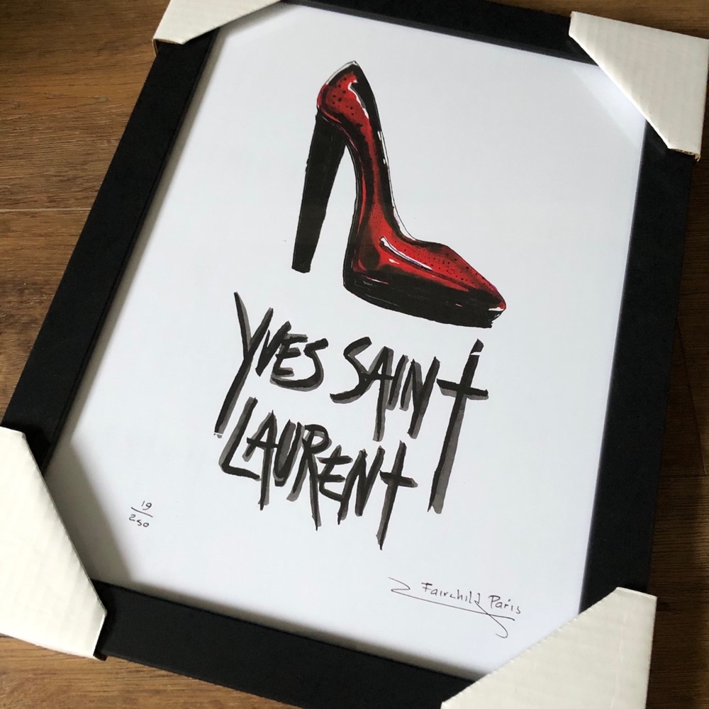 FAIRCHILD PARIS-Limited Edition (NWT) Framed Art-YSL